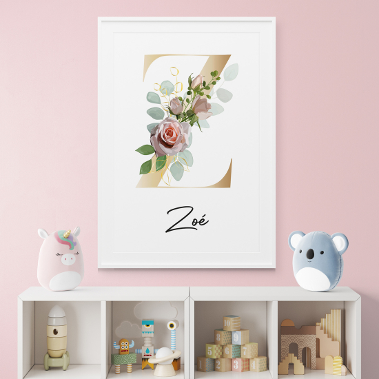Poster Monogram personalizzato - Lettera Z