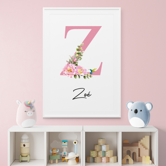Poster Monogram personalizzato - Lettera Z