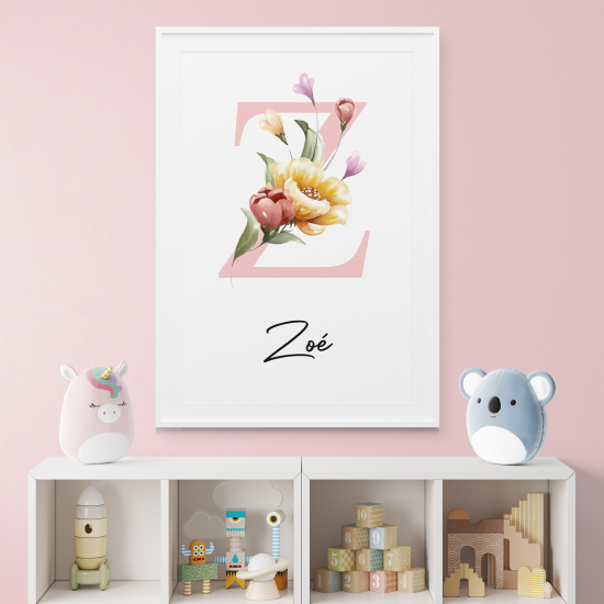 Poster Monogram personalizzato - Lettera Z