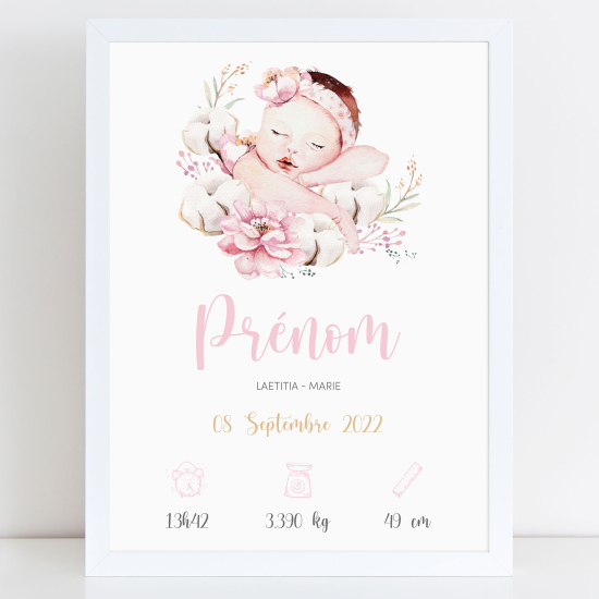 Poster nascita personalizzato - Bambino