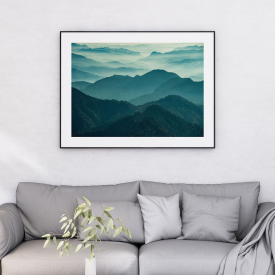 Poster - Paesaggio di montagne