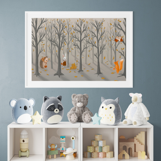 Poster per bambini - Animali della foresta