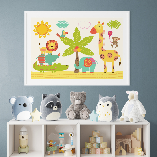 Poster per bambini - Animali della giungla