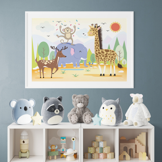 Poster per bambini - Animali della giungla