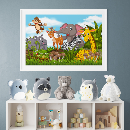 Poster per bambini - Animali della giungla