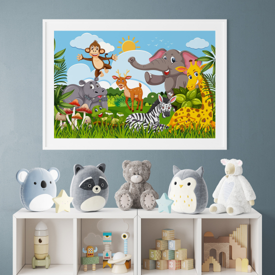 Poster per bambini - Animali della giungla