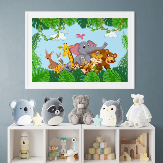 Poster per bambini - Animali della giungla