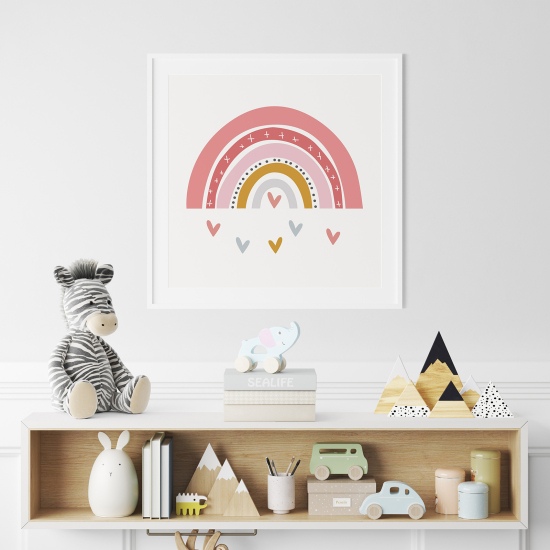 Poster per Bambini - Arcobaleno Cuore