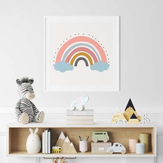 Poster per Bambini - Arcobaleno nuvole