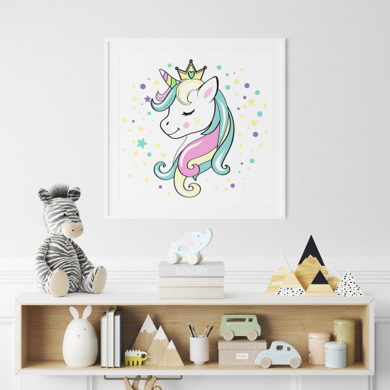 Poster per Bambini - Bambino Unicorno