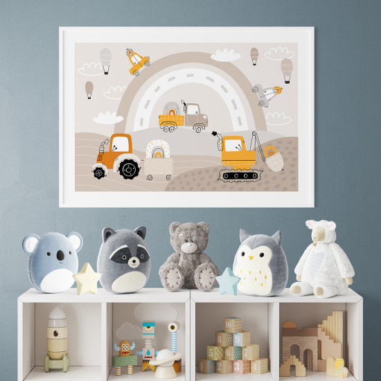 Poster per bambini - Camion lavori