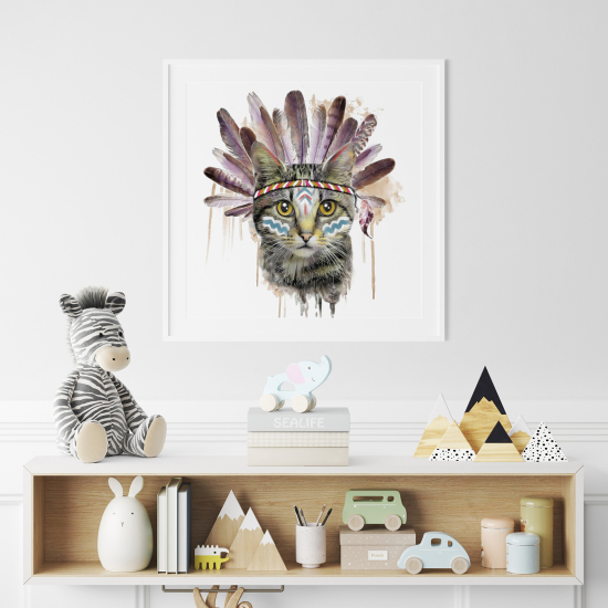Poster per Bambini - Chat Indiano