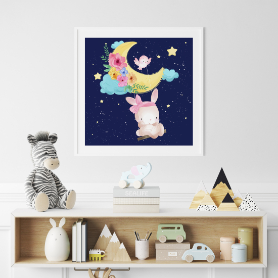 Poster per Bambini - Coniglietto Luna