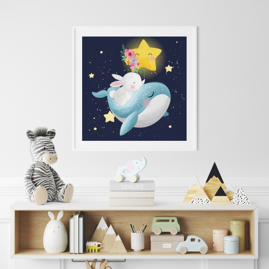 Poster per Bambini - Coniglio Balena