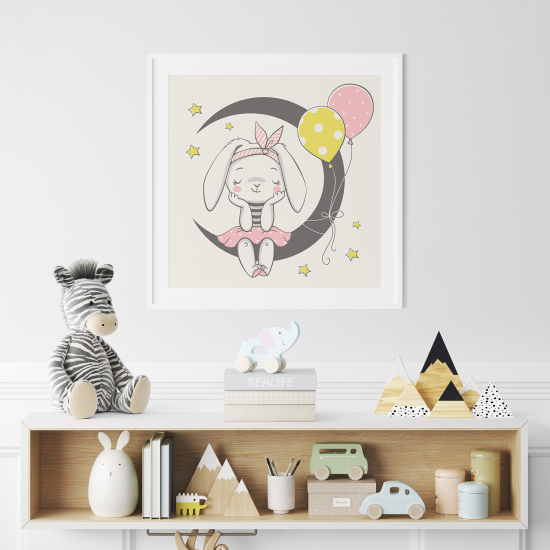 Poster per Bambini - Coniglio Luna