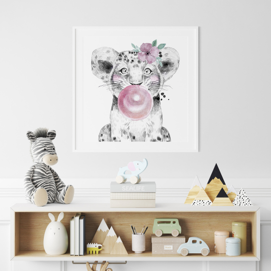 Poster per Bambini - Cucciolo di leone bolla