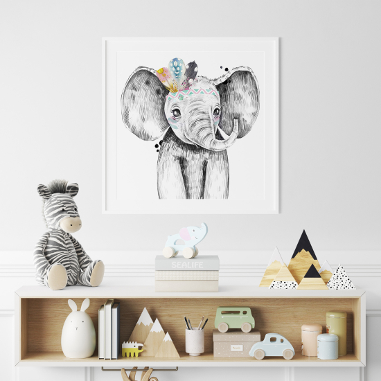 Poster per Bambini - Elefante
