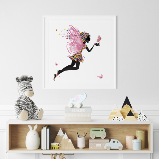 Poster per Bambini - Fata farfalle