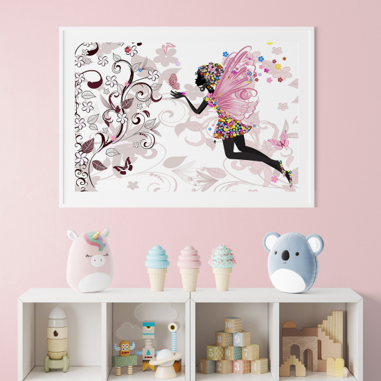 Poster per bambini - Fata fiori