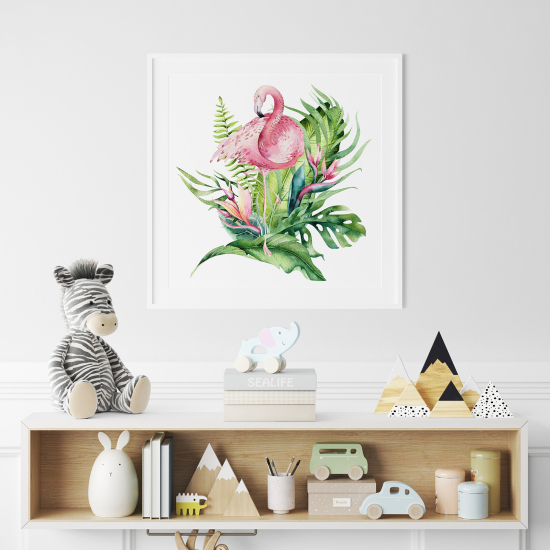 Poster per Bambini - Fenicottero Rosa