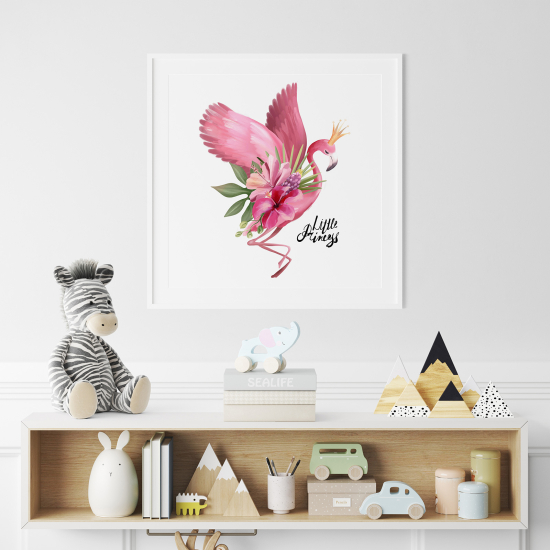 Poster per Bambini - Fenicottero Rosa