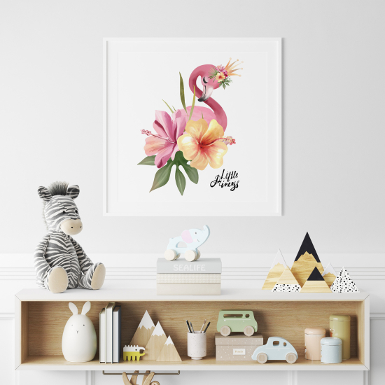 Poster per Bambini - Fenicottero Rosa
