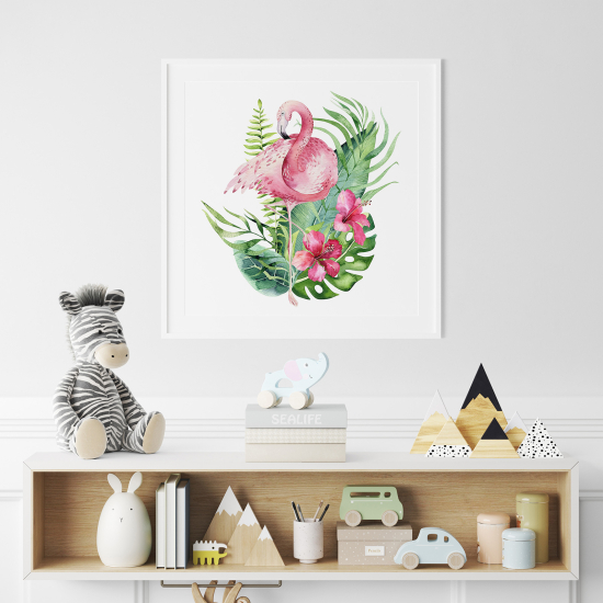 Poster per Bambini - Fenicottero Rosa
