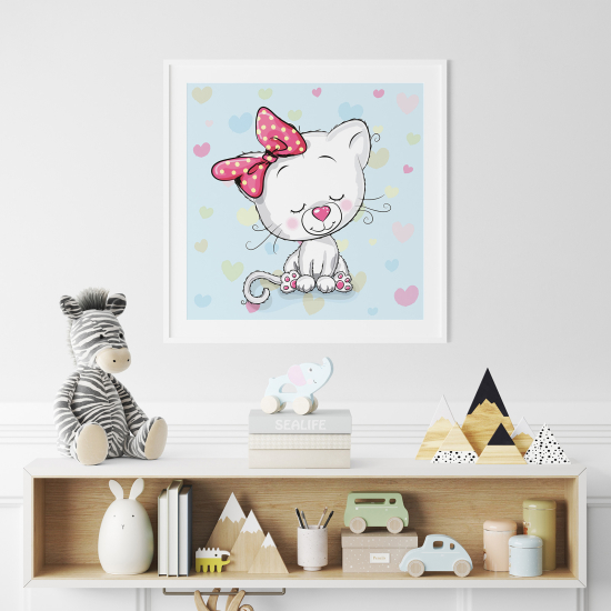 Poster per Bambini - Gattina Ragazza