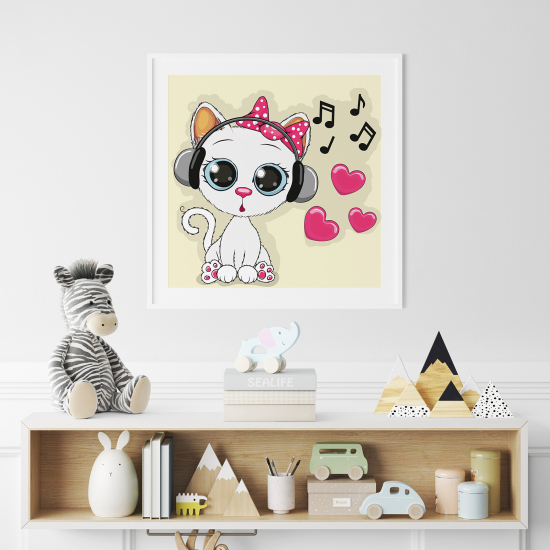 Poster per Bambini - Gattini musica