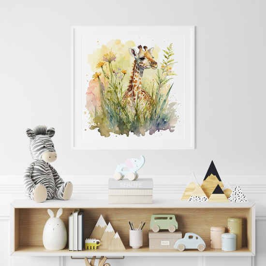 Poster per Bambini - Giraffa