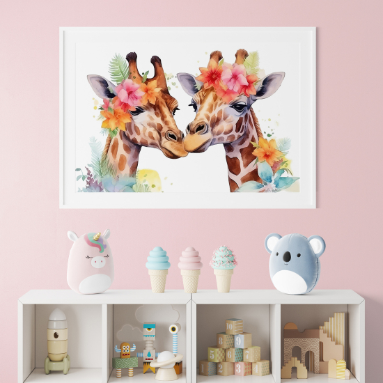 Poster per bambini - Giraffe