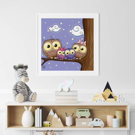 Poster per Bambini - Gufi