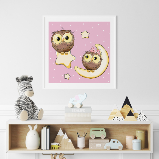 Poster per Bambini - Gufi lunedì