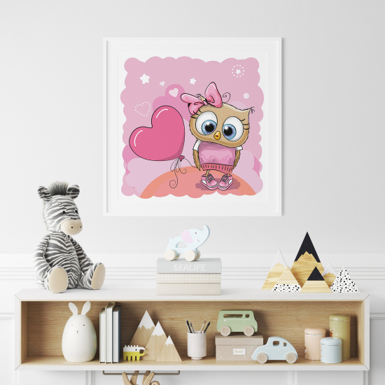 Poster per Bambini - Gufo Cuore
