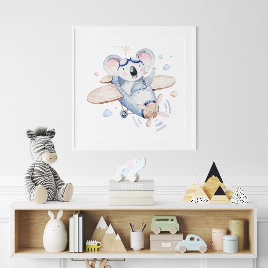 Poster per Bambini - Koala Aereo