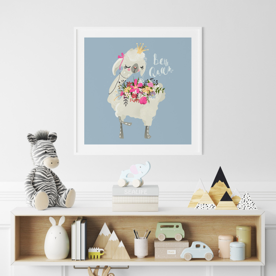 Poster per Bambini - Lama Sii la Regina