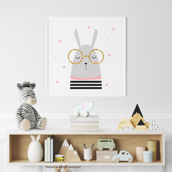 Poster per Bambini - Lamas Occhiali