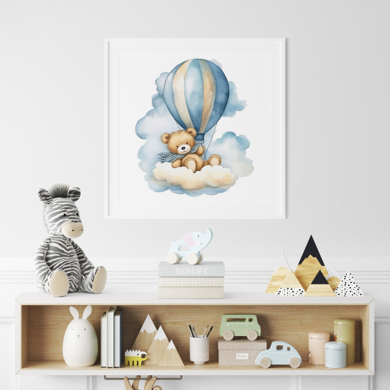 Poster per Bambini - Mongolfiera Orsetto