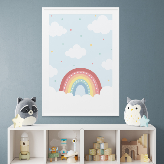 Poster per bambini - Nuvole arcobaleno