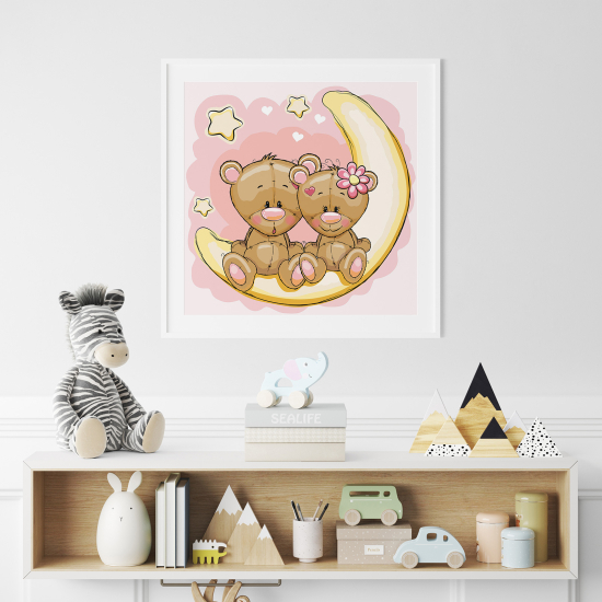 Poster per Bambini - Orsetti luna