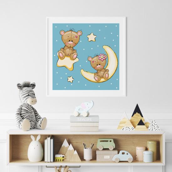 Poster per Bambini - Orsetti lunari