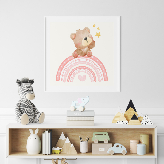 Poster per Bambini - Orsetto Arcobaleno