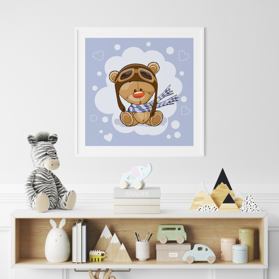Poster per Bambini - Orsetto aviatore