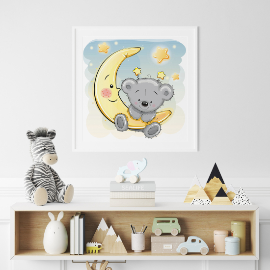 Poster per Bambini - Orsetto luna