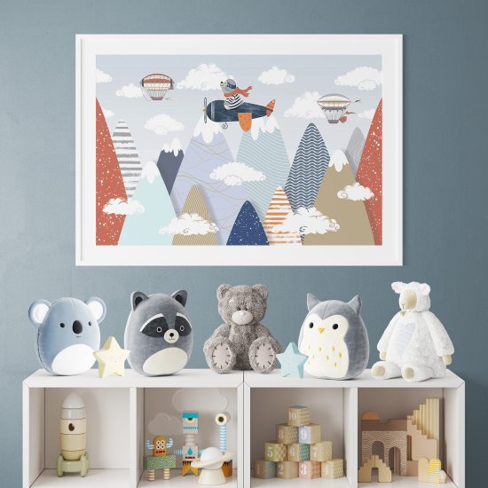 Poster per bambini - Paesaggio Aereo