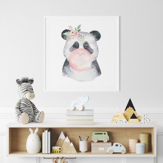 Poster per Bambini - Panda bolla