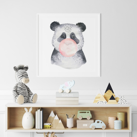 Poster per Bambini - Panda bolla