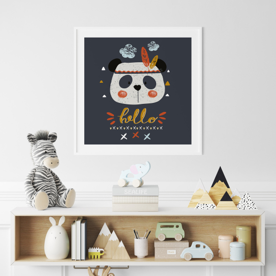 Poster per Bambini - Panda Ciao