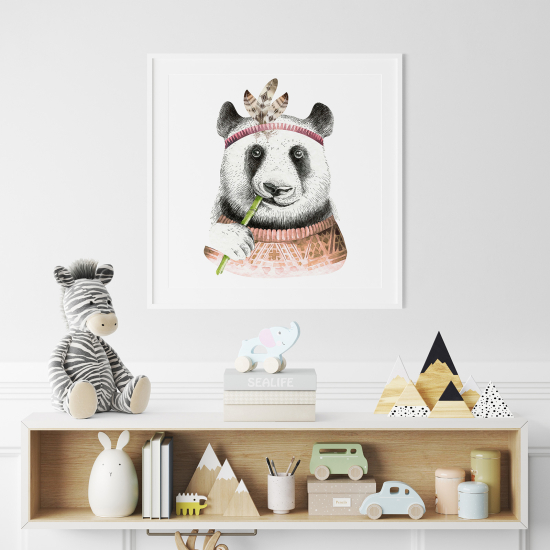 Poster per Bambini - Panda indiano