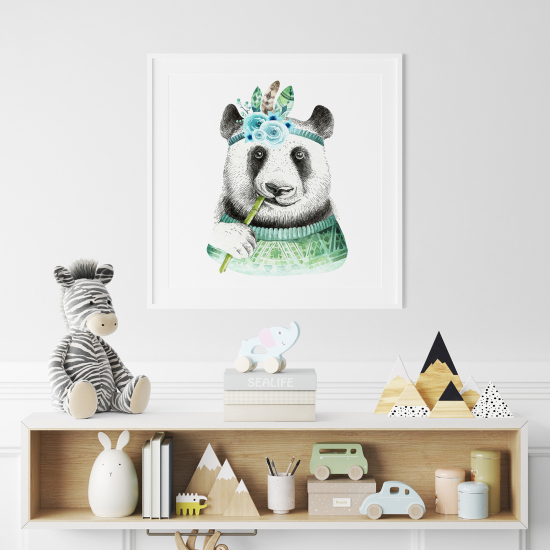 Poster per Bambini - Panda indiano